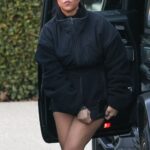 Kourtney Kardashian Big Tits Car Leaks Shows Husband Instagram Visit Studio Hot